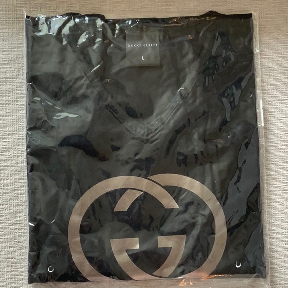 ❣️New Large Black Sliver  Gucci Guilty T Shirt Women - Picture 2 of 5